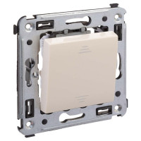 4405103 - ДКС Выключатель одноклавишный в стену, "Avanti", "Ванильная дымка"