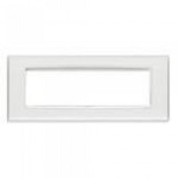 20657.B41 - Vimar Накладка классика на 7 модулей REFLEX лед белый с белым обрамлением 20657.B41 - Vimar Накладка классика на 7 модулей REFLEX лед белый с белым обрамлением