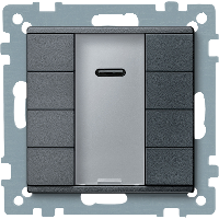 SM,4 КН. ВЫКЛ PLUS С ИК-ПРМ., АНТРАЦИТ