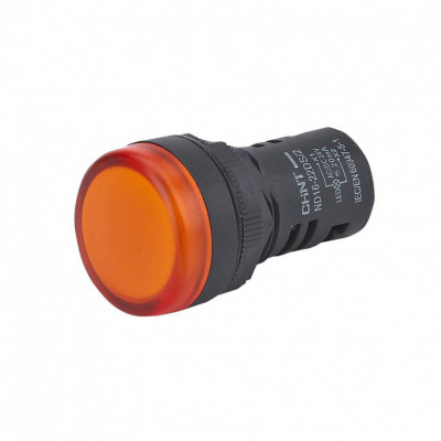 Chint Индикатор ND16-22DS/4C оранжевый, компактный, встр. конденсатор, IP65 АС110В (R), 828144