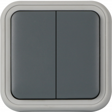 Donel W55 Рамка с клавишей для скрытой установки переключателя двухклавишного, серый, IP55, серия (тип) DIP55 , DIP60840 Donel W55 Рамка с клавишей для скрытой установки переключателя двухклавишного, серый, IP55, серия (тип) DIP55 , DIP60840