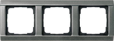 21320 - Gira Edelstahl Рамка на 3 поста, скошенные края