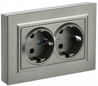 BRITE Роз. 2-я с з/к без з/ш 16А в сб. РС12-3-БрШ шамп. IEK, BR-R21-16-K37-F BRITE Роз. 2-я с з/к без з/ш 16А в сб. РС12-3-БрШ шамп. IEK, BR-R21-16-K37-F