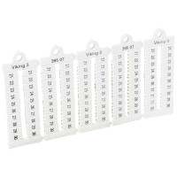 Legrand Листы с этикетками для клеммных блоков Viking 3 - горизонтальный формат - шаг 5 мм - цифры от 21 до 30, 039507 Legrand Листы с этикетками для клеммных блоков Viking 3 - горизонтальный формат - шаг 5 мм - цифры от 21 до 30, 039507