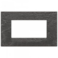 Vimar Накладка на 4 модуля, nero Marquina, 22654.53