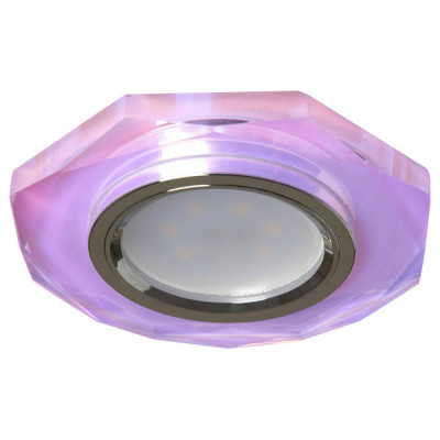 Светильник потолочный, MR16 G5.3 7-мультиколор, серебро (перламутр), DL8020-2, Feron 19702