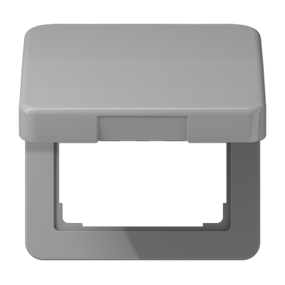 Крышка ударопрочная откидная ударопрочная для штекерных розеток; серая, CD590BFKLGR