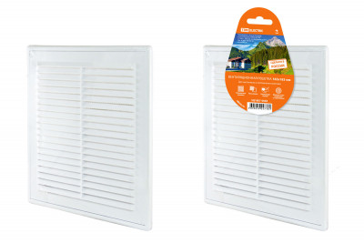 Решетка разъемная с москитной сеткой, бел. 183х253 TDM Electric, SQ1807-0083