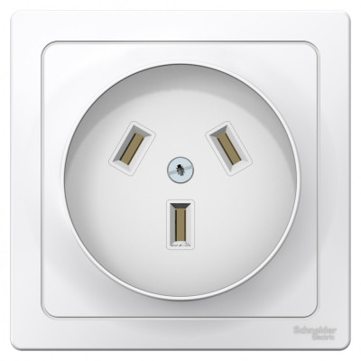 BLNSR003231 - BLANCA С/У РОЗЕТКА СИЛОВАЯ 2К+З, 32А, 250В, БЕЛЫЙ, Systeme Electric