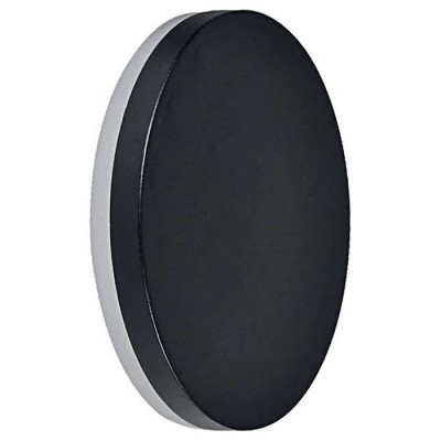 Светильник уличный светодиодный DH105, 12W, 600Lm, 4000K, черный, круглый, 180*50, Feron 06319