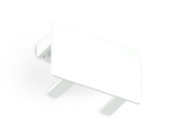 Заглушка для накладного шинопровода Standard PRO 220В белая, AMBRELLA LIGHT, GL7195