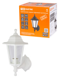 Светильник садово-парковый НБУ 06-60-001 шестигранник, настенный, пластик, белый TDM Electric, SQ0330-0731