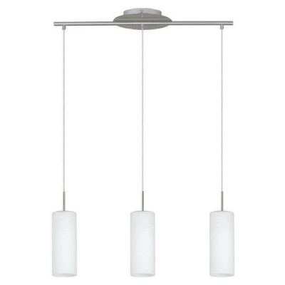 85978 Подвес TROY 3, 3х60W (E27), никель/белый