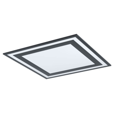 99039 Светод. потол. светильник SAVATARILA, 36W(LED), 595X595, H60, 4600lm, 4000K, алюминий, черный//