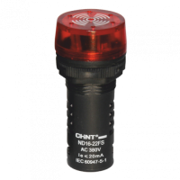 Chint Сигнализатор звуковой ND16-22L ?22 мм красный АС220В (R), 593484