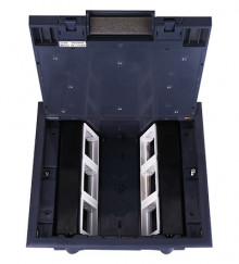 Donel Лючок в пол 12 мод. (6 мод. 45х45 мм.) верт. установка, крышка ABS +гальванизированная стальная вставка, DFB12S