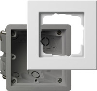 2881201 - Gira E22 Монтажная коробка с рамкой Thermoplast, глянцевый белый