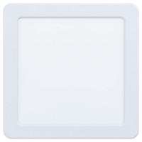 99163 Светодиод. встраив. светильник FUEVA 5, 10,5W (LED), 166х166, ET26, 1200lm, 3000K, сталь, белы