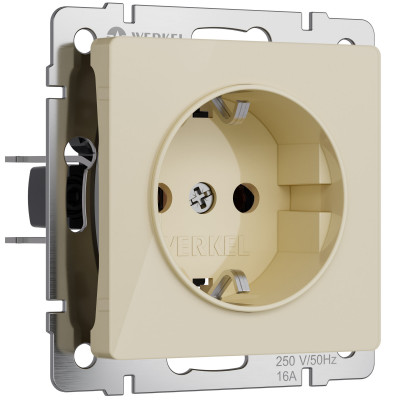 Werkel W1171043/ Розетка с заземлением (айвори акрил), a064060