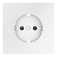 Накладка для розетки с заземлением и защитными шторками, S70 (белый матовый), VLS000702 Накладка для розетки с заземлением и защитными шторками, S70 (белый матовый), VLS000702