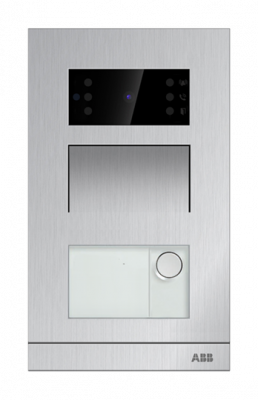 M21321P1-S - Станция вызова, видео, одноклавишная, сталь - 2TMA070010X0007