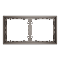 Рамка пластиковая VOLTUM S70 на 2 пост, (капучино), VLS100214