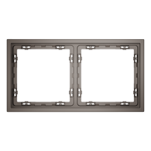 Рамка пластиковая VOLTUM S70 на 2 пост, (капучино), VLS100214