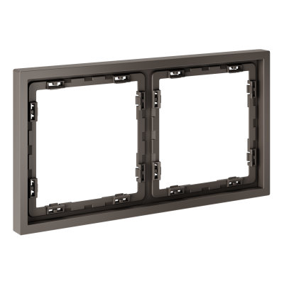 Рамка пластиковая VOLTUM S70 на 2 пост, (капучино), VLS100214