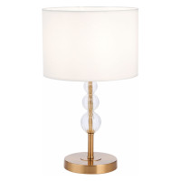 Evoluce SLE105714-01 Прикроватная лампа Латунь, Прозрачный/Белый E14 1*40W
