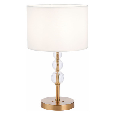 Evoluce SLE105714-01 Прикроватная лампа Латунь, Прозрачный/Белый E14 1*40W