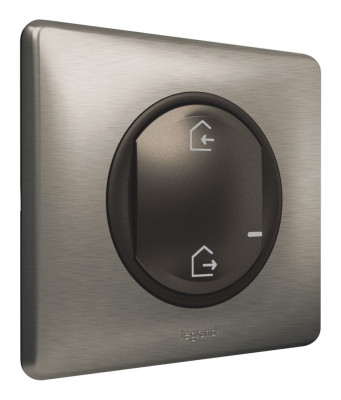 064874 - Celiane with NETATMO.Главный беспроводной выключатель "Я дома/Я вне дома".Цвет Графит