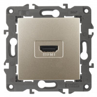 ЭРА 14-3114-04 Elegance Шампань Розетка HDMI