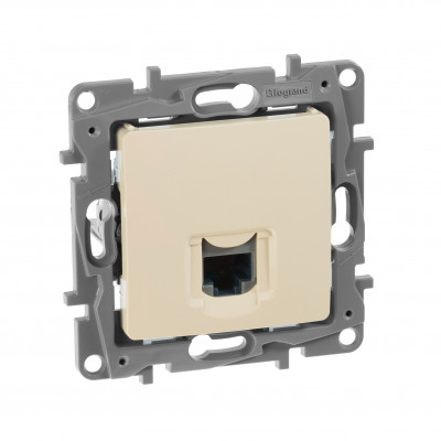 Legrand Розетка компьютерная RJ45 категория 5e UTP - Legrand Etika - слоновая кость, 672341