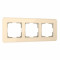 Werkel W0032443/ Рамка на 3 поста Elite (айвори, стекло), a057884