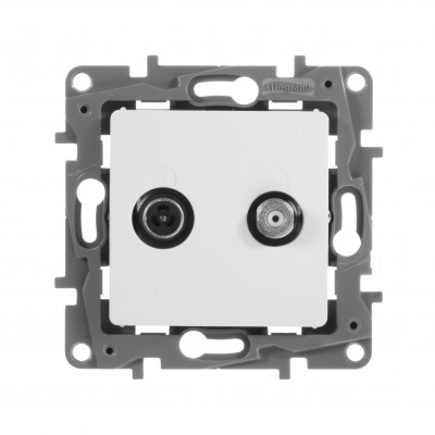 Legrand Розетка TV-SAT - Legrand Etika - двухкабельная - белый, 672257
