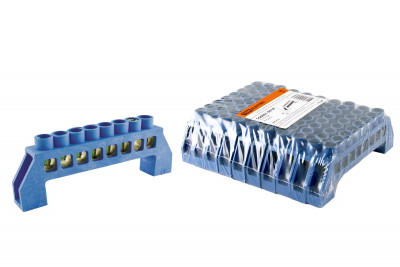 Шина "N" нулевая в изоляторе 6х9мм 8 групп TDM Electric, SQ0801-0018