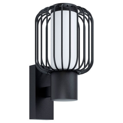 98721 Уличный светильник настенный RAVELLO, 1х28W(E27), L165, H275, A225, оцинк. сталь, черный/пласт