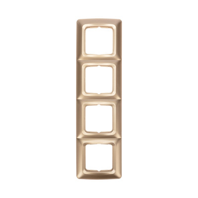 DEA Рамка 4-я горизонтальная Золотой Металлик KRANZ (1/10/90), KR-78-0318