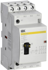 Контактор модульный с ручным упр. КМ20-40МР AC KARAT IEK, MKK12-20-40