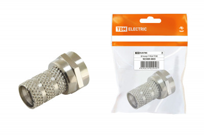 Штекер F RG6, инд. упаковка TDM Electric, SQ1809-0005