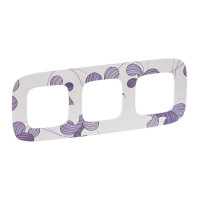 Legrand Valena ALLURE.Рамка "Флора".3-постовая универсальная, 754363 Legrand Valena ALLURE.Рамка "Флора".3-постовая универсальная, 754363