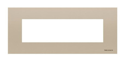 N2777 CV - Рамка итальянского стандарта на 7 модулей, серия Zenit, цвет шампань - 2CLA277700N1901