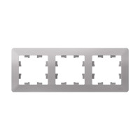 ATN220303 - ATLASDESIGN AIR 3-постовая РАМКА, АЛЮМИНИЙ/дымчатый черный, Systeme Electric