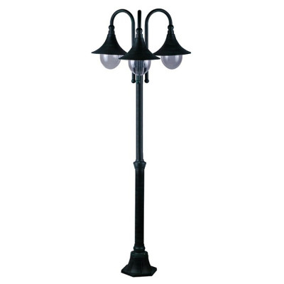 Arte Lamp MALAGA, Светильник уличный архитектурный, цвет арматуры - СТАРАЯ МЕДЬ, цвет плафона/декора - ПРОЗРАЧНЫЙ, 3х75W E27, A1086PA-3BG