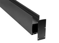 Donel,Накладной/подвесной алюминиевый профиль, 32,2х71,5х3000. Цвет: Черный матовый, RAL9005, DN18515H3RAL9005