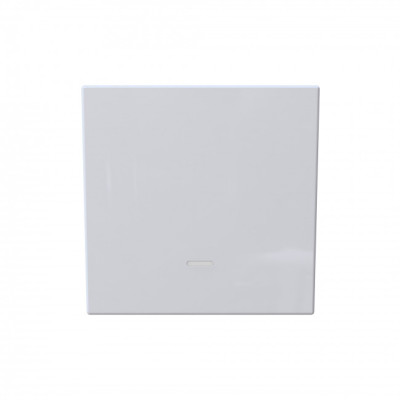 FD3011NW - Выключатель одноклавишный со светодиодом 10A 250V~ с накладкой, цвет белый глянцевый, JASMART Electric