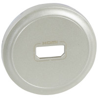 Legrand Лицевая панель - Программа Celiane - розетка аудио/видео HDMI Кат. № 0 673 17/77 - титан, 068516