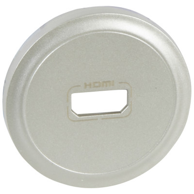 Legrand Лицевая панель - Программа Celiane - розетка аудио/видео HDMI Кат. № 0 673 17/77 - титан, 068516