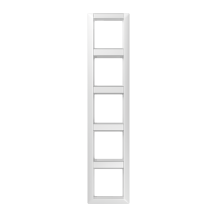 Рамка 5-кратная с полем для надписи для горизонтальной и вертикальной установки; белая, AS585NAWW Рамка 5-кратная с полем для надписи для горизонтальной и вертикальной установки; белая, AS585NAWW