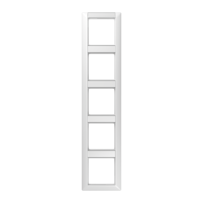 Рамка 5-кратная с полем для надписи для горизонтальной и вертикальной установки; белая, AS585NAWW